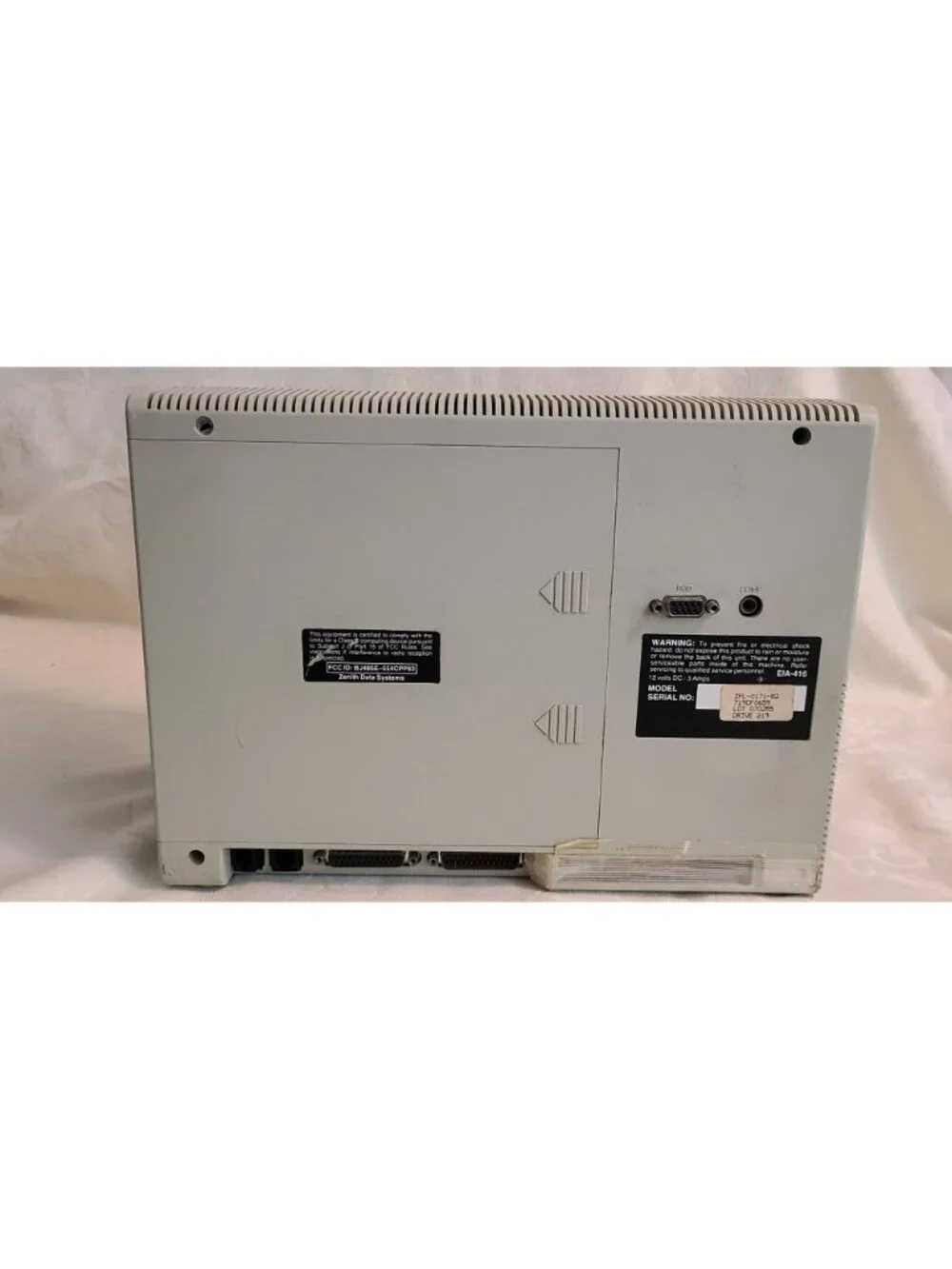 Vintage Zenith Data Systems Portable Laptop Computer ZFL-0171-82